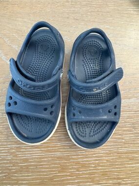CROCS Kids Dark Blue Double-Strap Sandals